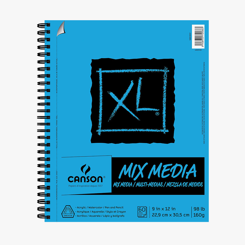 Canson Mix-Media Paper, 9x12, 60 sheets
