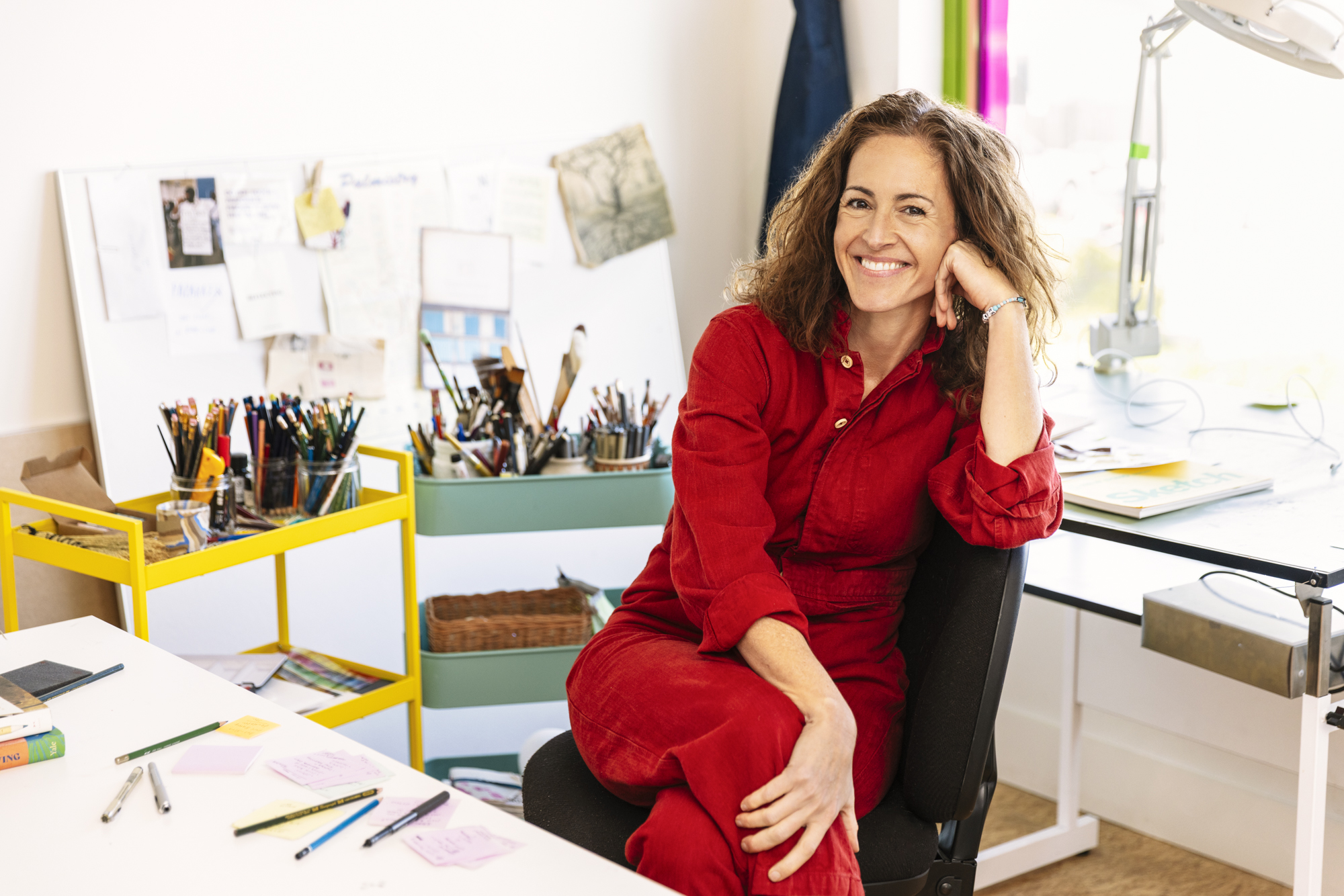 Wendy MacNaughton in her studio
